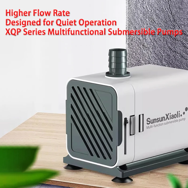 3W-85W Ultra-Quiet XQP Series Aquarium Pumps—Submersible Pumps for Rock Gardens Circulation Filtration and Water Pumping