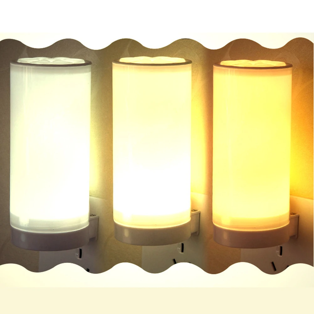 

Led Night Bedroom Bedside Lamp Plug-In Small Table Lamp Wall Light 3 Color 10 Brightness Levels Timer Function Light