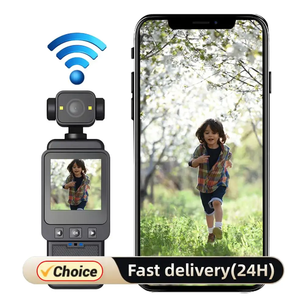 1080P واي فاي كاميرا الحركة يمكن ارتداؤها السفر مسجل فيديو كاميرا رياضية محمولة-الشرطة كاميرا رقمية صغيرة ث/الرؤية الليلية بالأشعة تحت الحمراء