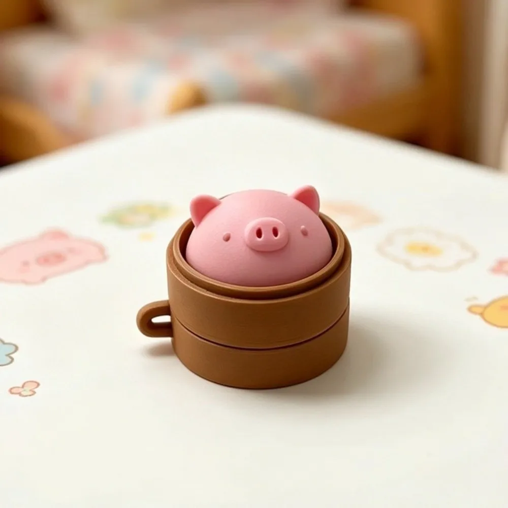 Funny Food Shape Toast Keyboard Clicker Finger Press 3D Printed Dessert Cheese Keyboard Cartoon Squeeze