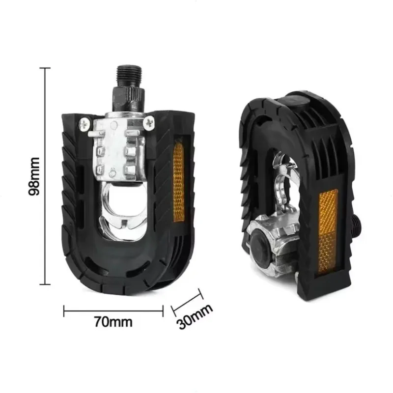ABHS-Foldable Bicycle Pedal Ball Bearing Folding Foot Pegs 1 Pair For ENGWE E2 Pro Electric Scooter Folders Bike Accessories