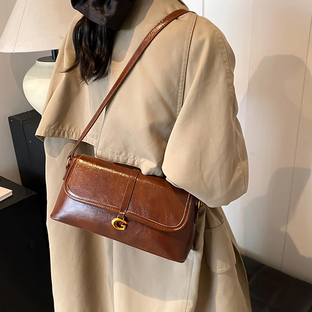 New Autumn and Winter Retro Niche Design Shoulder Bag Senior Sense All-Matching Underarm Bag Women's Daily Commute Shoulder Bag image 6