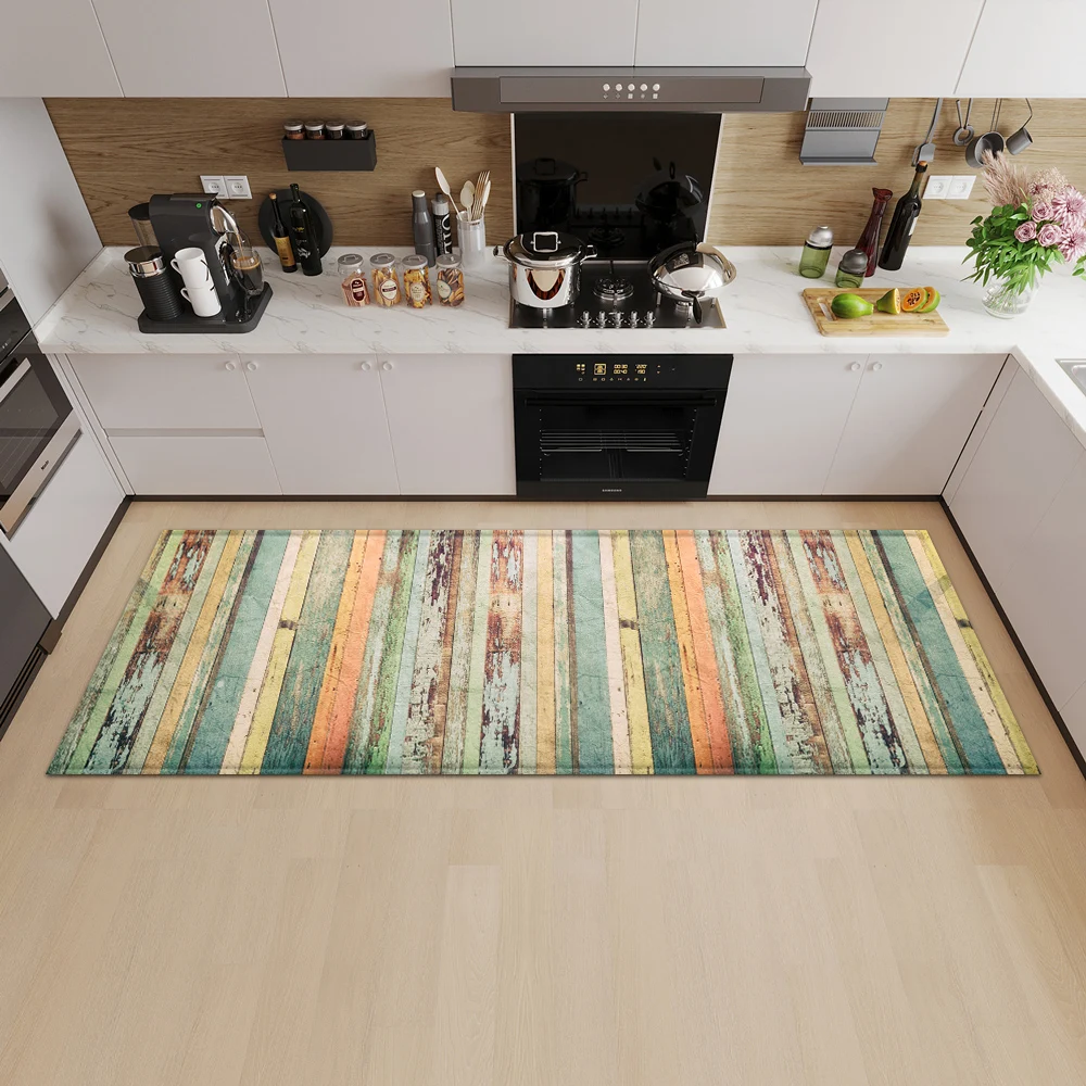 

Kitchen Mat Entrance Doormat Bedroom Door Long Rug Home Hallway Bathroom Non-Slip Floor Decor Living Room Foot Carpet Customized