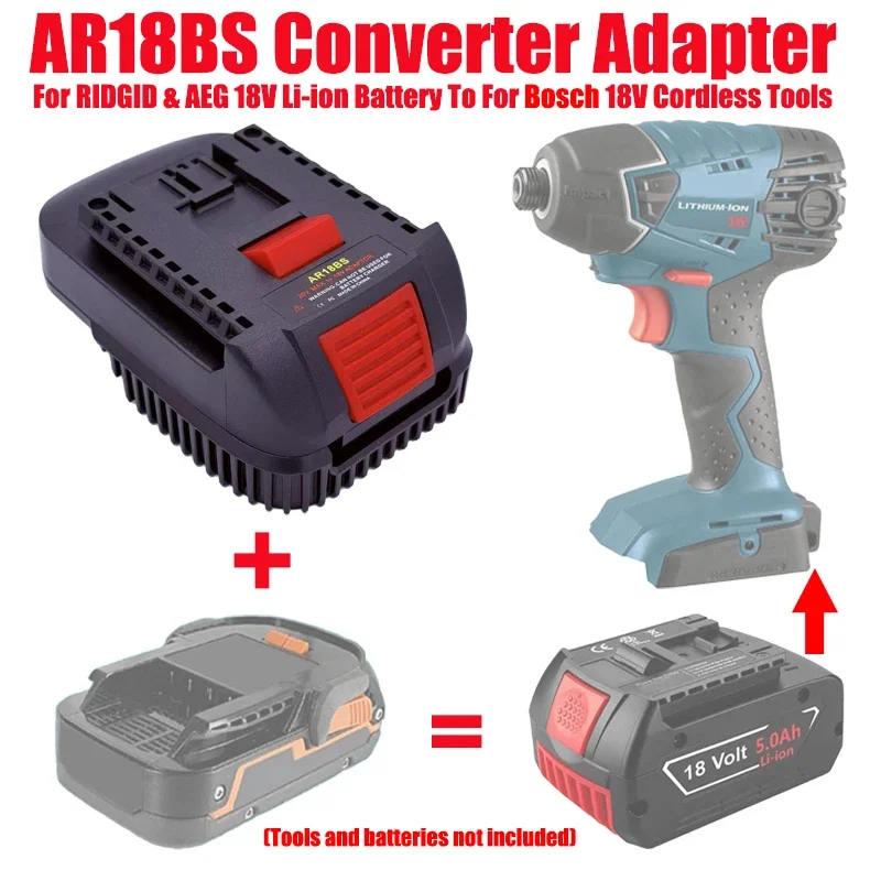 Battery Adapter for Converting Aeg/RidGid 18V Li-ion Batteries To Be Compatible with BAT618 BL18xxseries 18V/20V Power Tools view 5