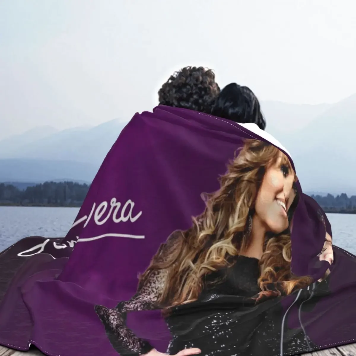 Jenni Rivera Latin Baby Blanket, Glutnel Singer, Vintage All Season, Portable, Super Warm Throw Blanket for Bed, Outdoor, Couvre-lit