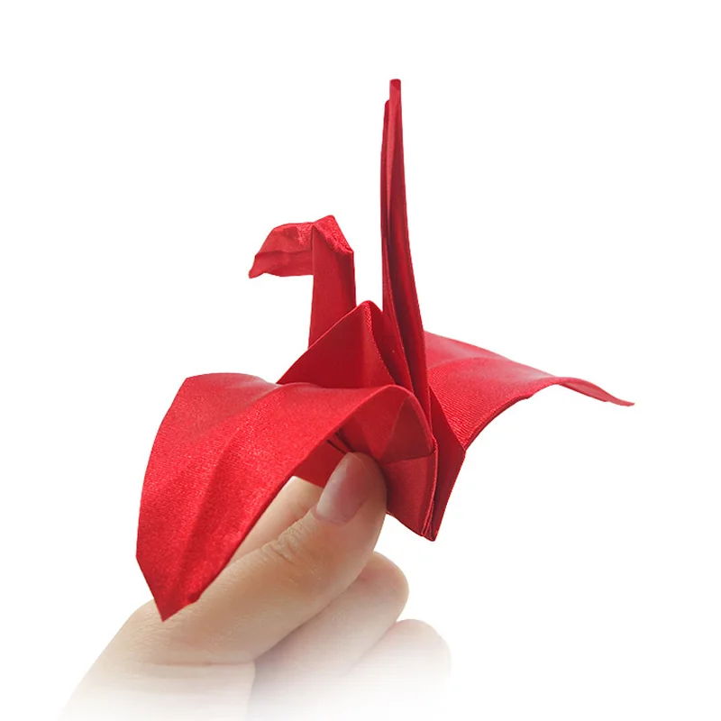 Crane Magic Origamagic Magic Tricks Scarves To Paper Crane Trick Close Up Stage Illusions Gimmick Accessories Props Funny Magica