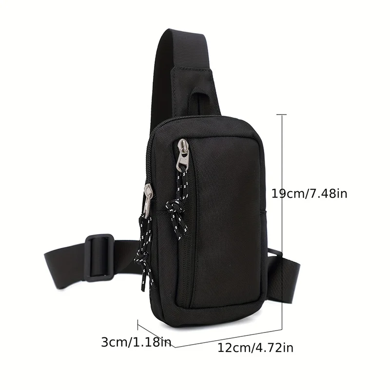 Mens Shoulder Bag Oxford Luxury Fashion Men Chest Bag Man Sling Crossbody Bag for Male 2023 New Casual Handbag Travel Phone Bags