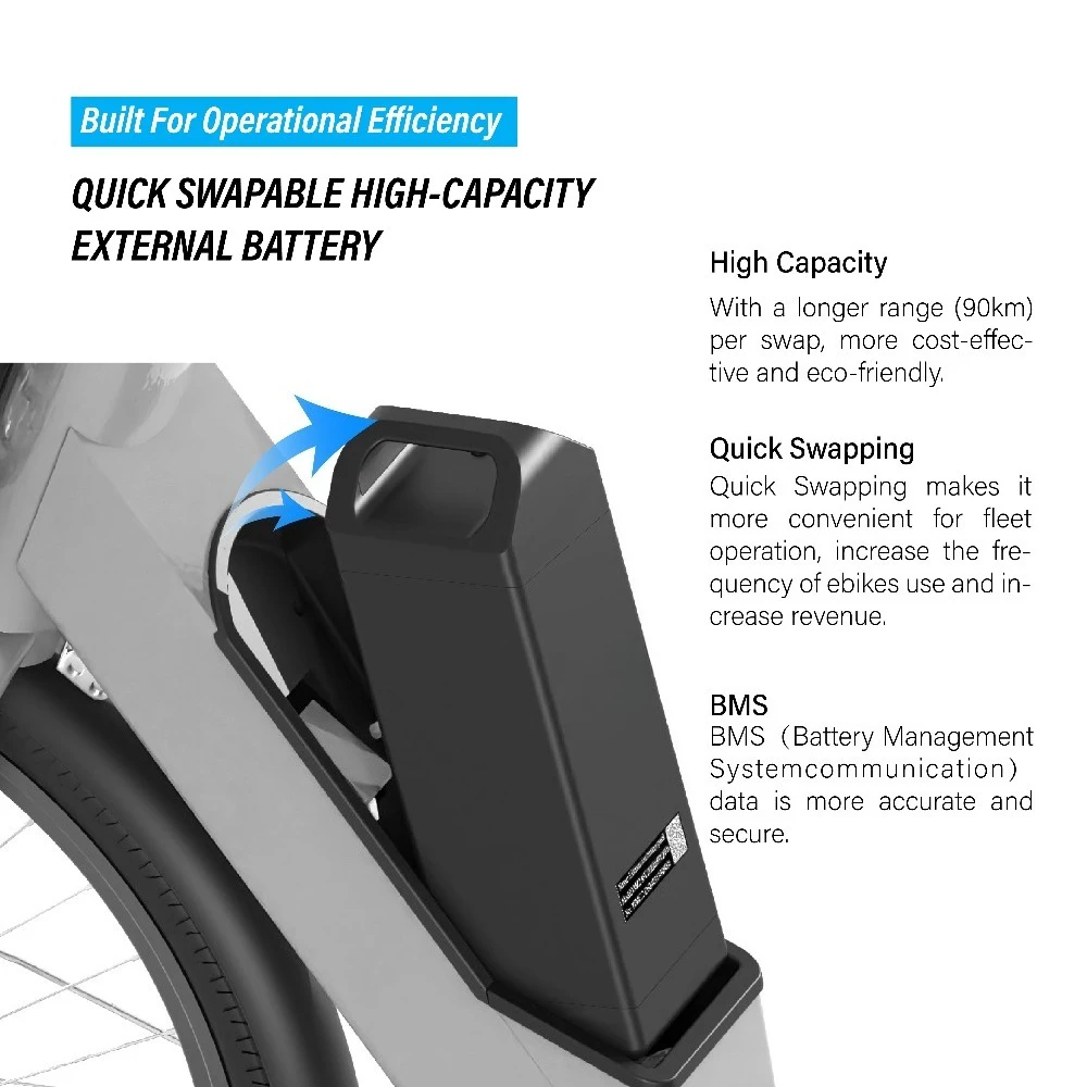 B09 Hidden Cables Design Shared E Bike Urban Sharing 26 Inch Electric Bicycle Scooter for Rental Wholesale Supplier