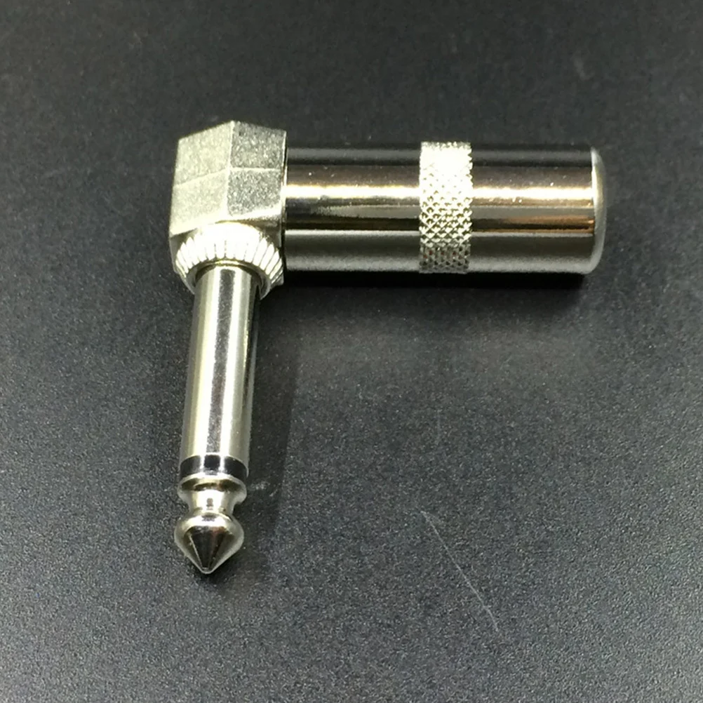 

4pcs Zinc Alloy Right Angle Mono Guitar Plug Connector 90 Degree L-Shape Adapter For Electric Guitar Audio Equipment Transfer
