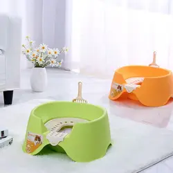 Caja de arena extra grande semicerrada abierta antisalpicaduras