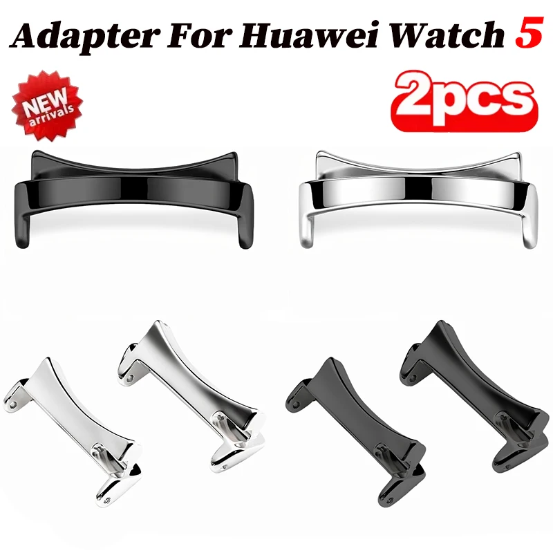 

1pair Adapter For Huawei Watch 5 42mm Smartwatch Stainless Steel Metal Connector Accessories for Huawei Watch 5 46mm Band