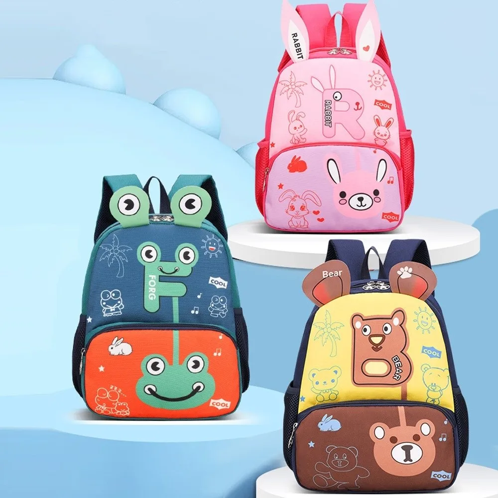 

Портативная милая школьная сумка в мультяшном стиле, легкий рюкзак большой емкости, многофункциональная сумка на плечо для детей
