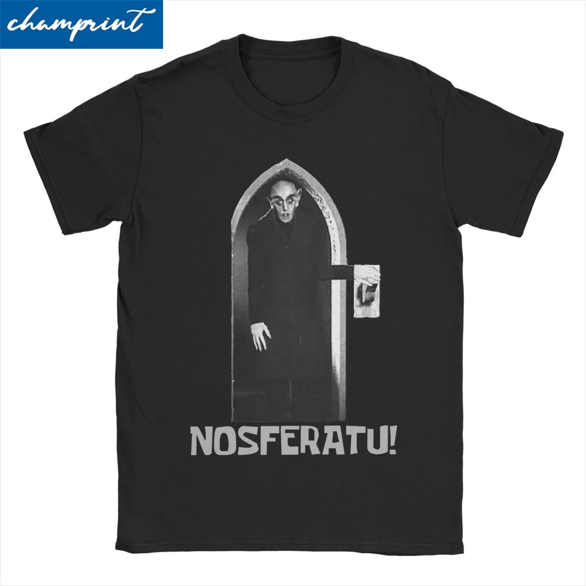 Men Women T-Shirt Nosferatu Horror Halloween Vampire Vintage 100% Cotton Tees Short Sleeve T Shirt Round Collar Tops 6XL