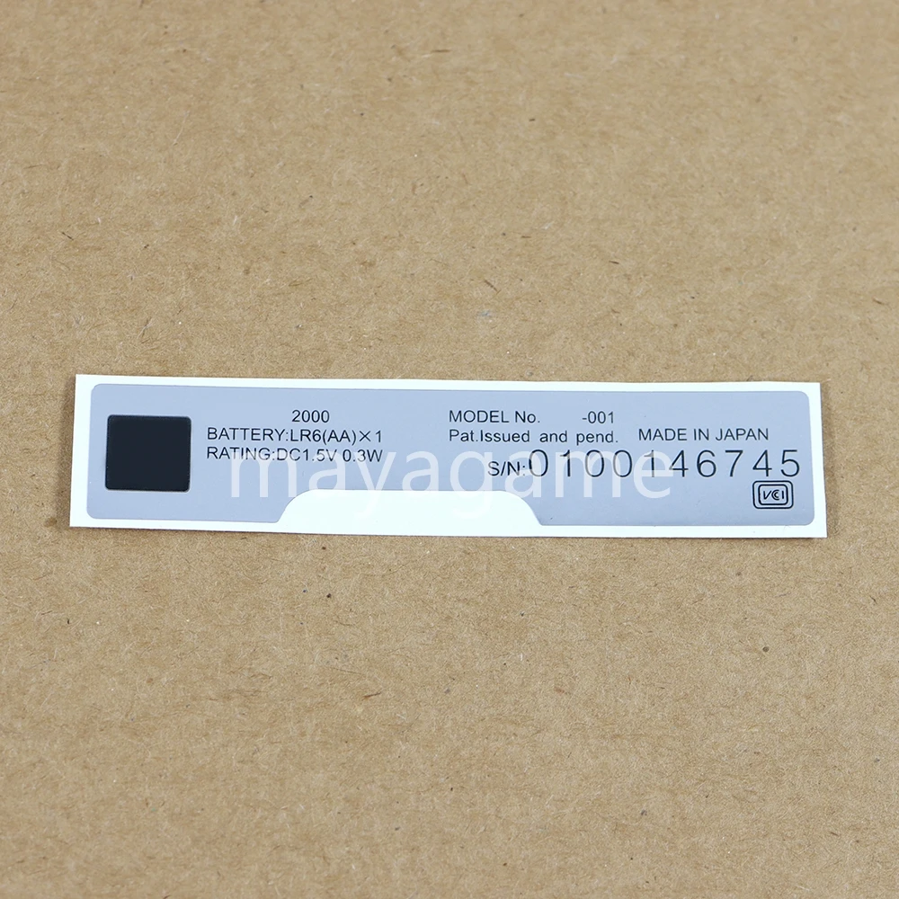 ملصق خلفي لوحدة التحكم في الألعاب ، بديل لعلامة ألعاب WSC ، غلاف WSCC ، صوفي