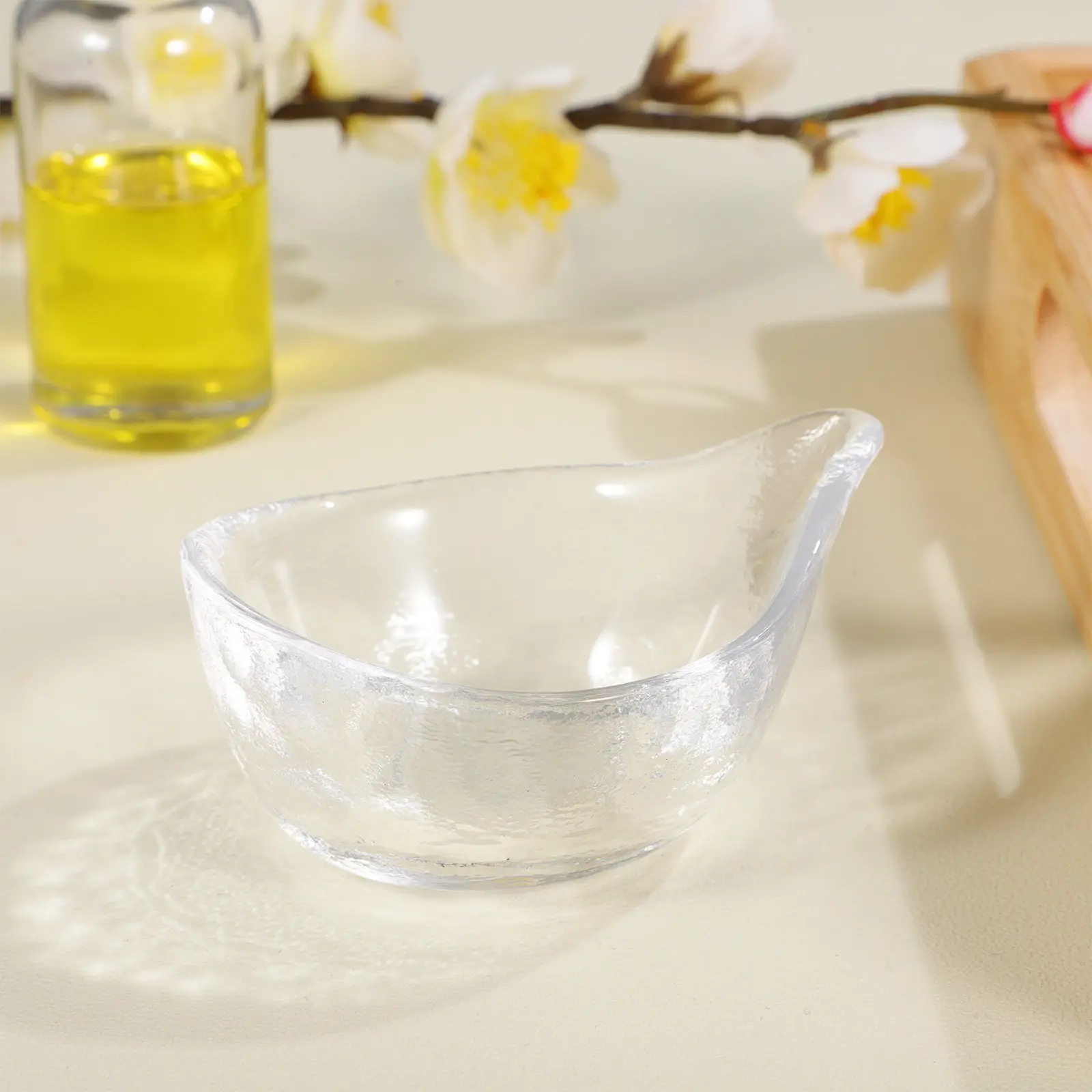 Glass Facial Mask Mixing Bowl Essential Oil Bowl DIY Mask Tool Beauty Salon Home Spa Accessory Essential Oil Holding Container