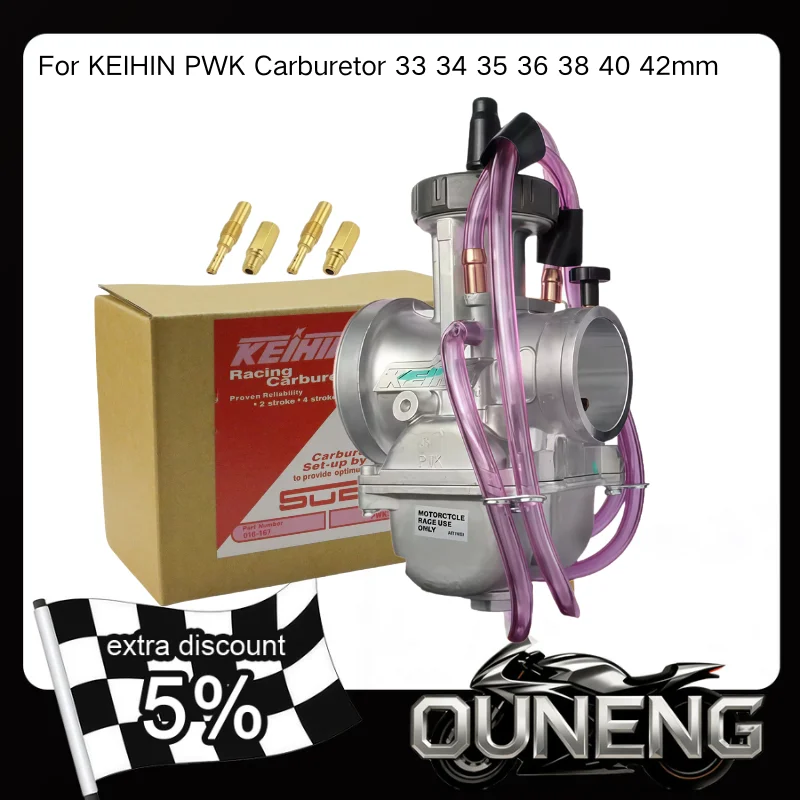 

Motorcycle Carburetor For Keihin PWK 33 34 35 36 38 40 42mm Honda CR250R 300-650cc Racing Scooters Dirt Bike ATV Carb