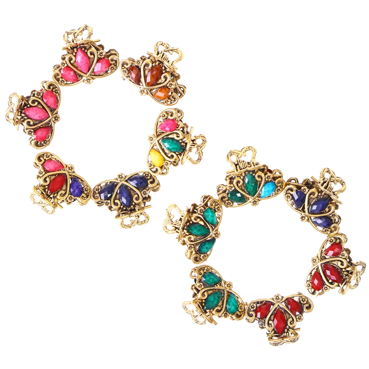 

12Pcs Shiny Crystal Hair Pins Bridal Wedding Accessories for Women Ladies Girls Special Events Hair Pin Crystal Pin