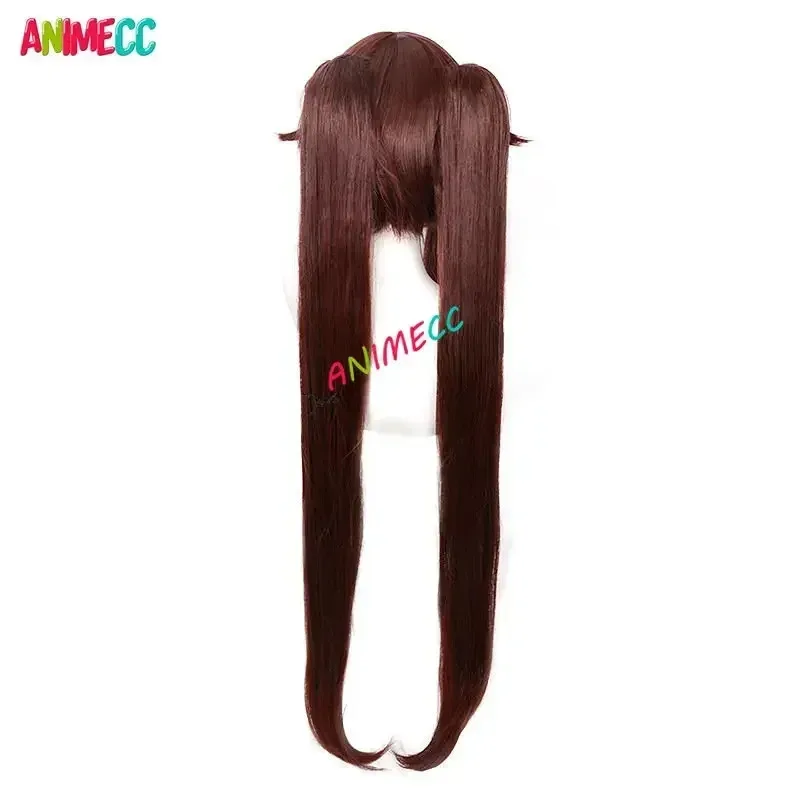 Bear's Den GenshinImpact Hutao Parrucca Cosplay Gioco Anime Hu Tao Stile Cinese Costume Puntelli Cappello di Halloween Accessori Chr Nuovo 2025