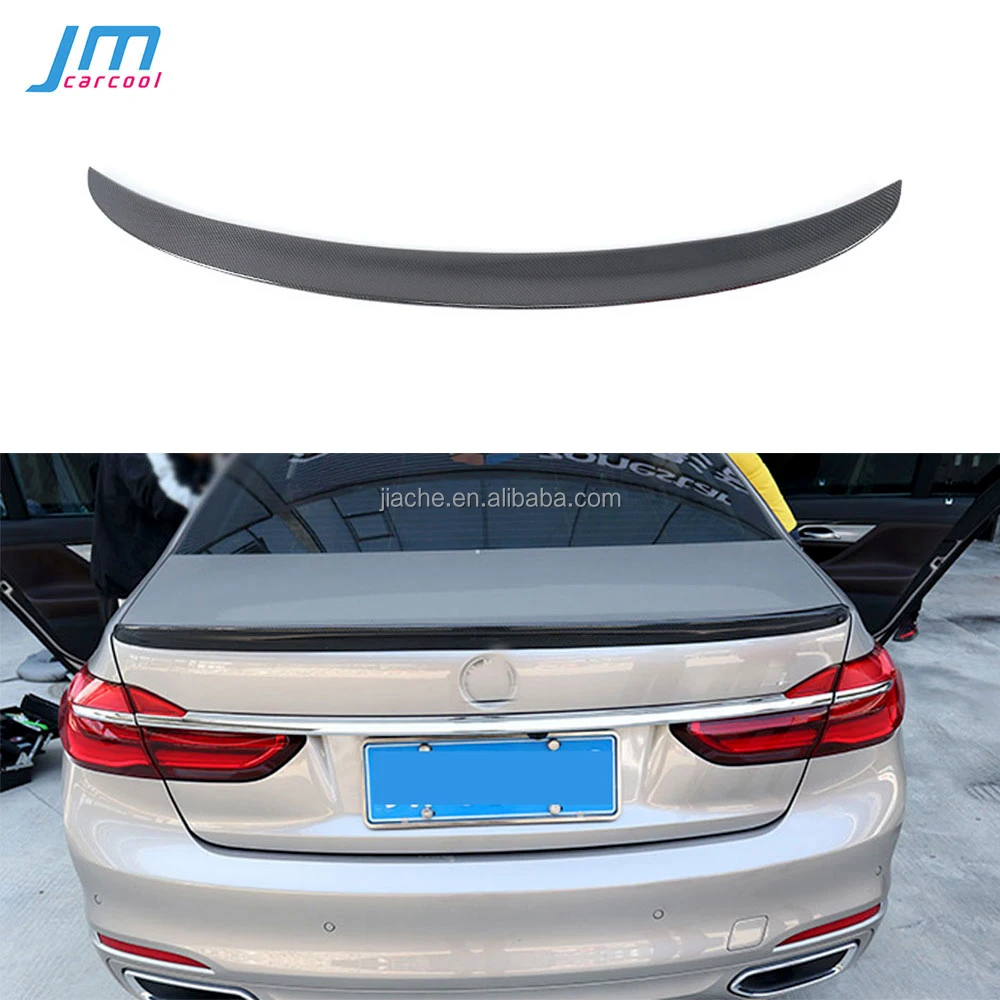 For 7 Series Rear Spoiler Boot Wings G11 G12 740i 750i 760i Sedan Spoiler 2016-2018 Carbon Fiber FRP Trunk Trim