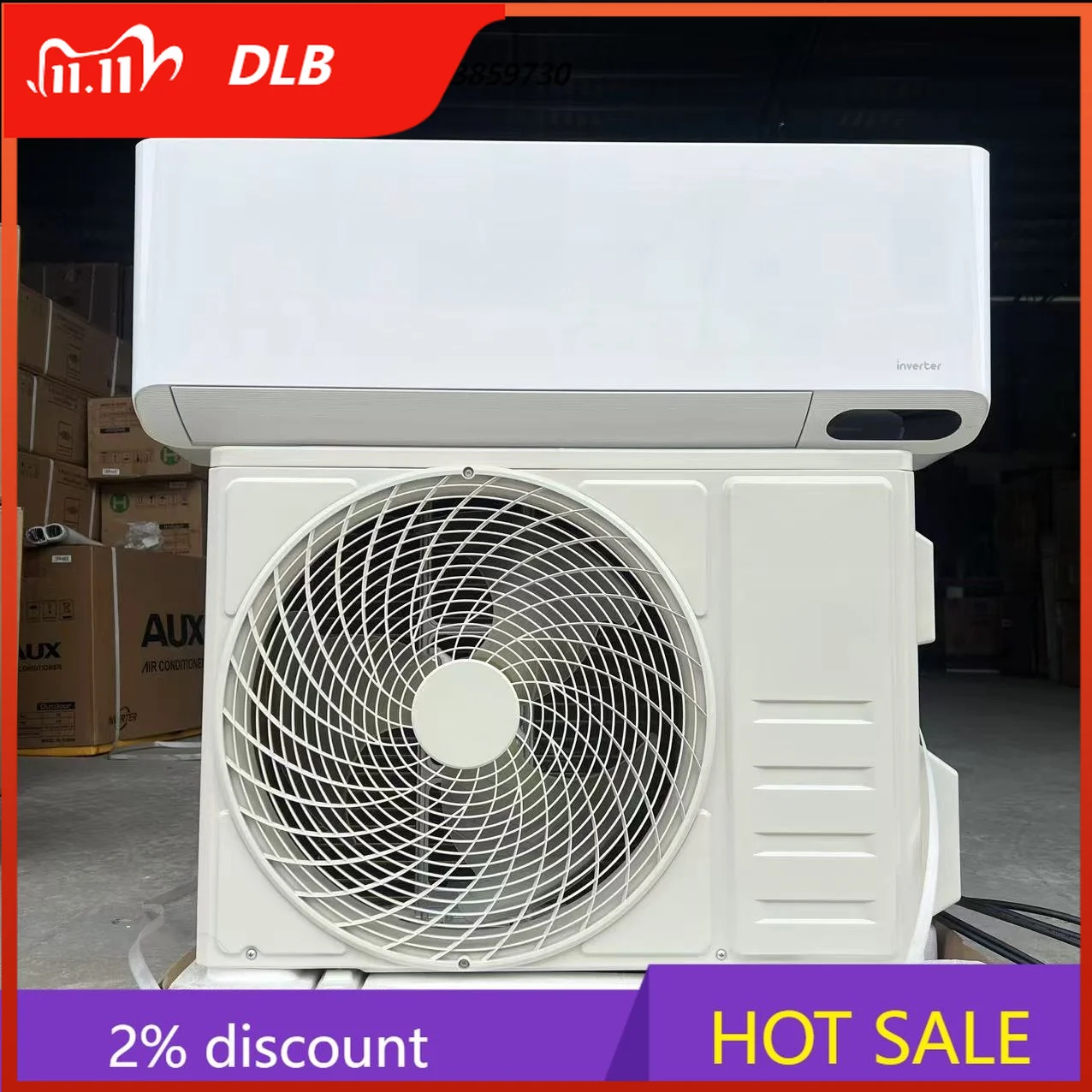 DLB for 12000btu Filtration Wall Split air Conditioner Full Dc Inverter Heat Pump 5 Star Energy Saving 4 Way Gentle Bezeeless Fr