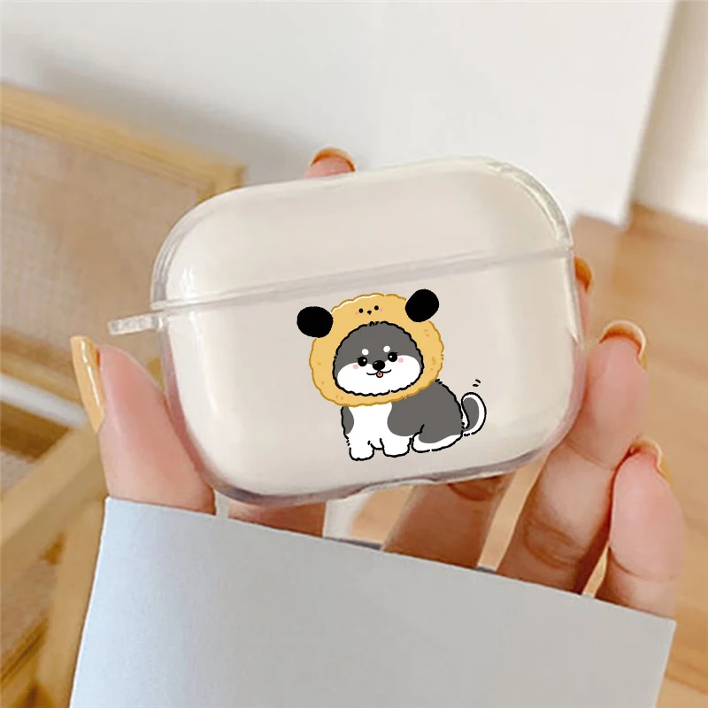 لطيف الكرتون فصيل كورجي الكلب حقيبة سماعة الاذن ل Airpods 4th 3rd 2 Pro 3 غطاء مقاوم للصدمات ل Airpod 2 3 1 ملحقات واقية قذيفة