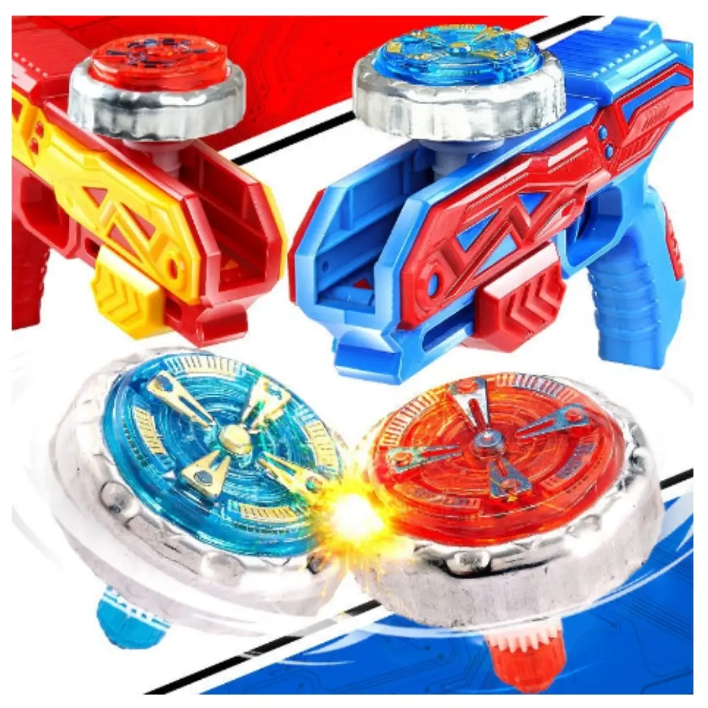 Gyro Children Luminous Rotating Gyro Gun Parents and Children Outdoor Battles Boys Light Toys