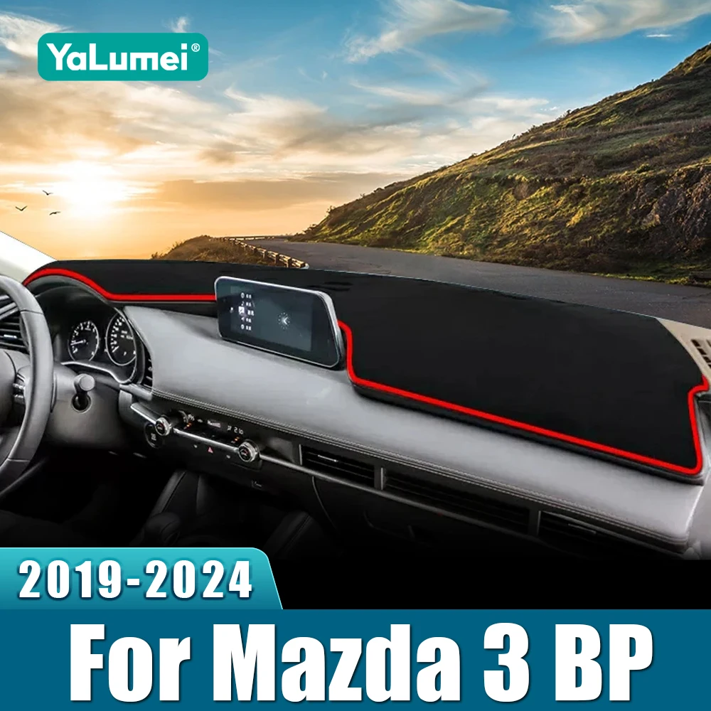 For Mazda 3 BP Axela 2019 2020 2021 2022 2023 2024 Car Dashboard Cover Dash Mat Sun Shade Anti-UV Non-slip Pad Accessories