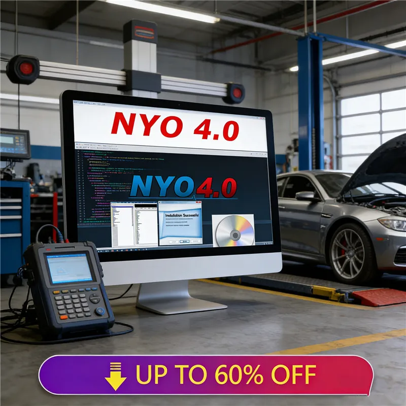 Full Database NYO 4.0 Auto Repair Software for Airbag Car Radio Dashboard IMMO Navigation NYO 4 Support Win7/8/10