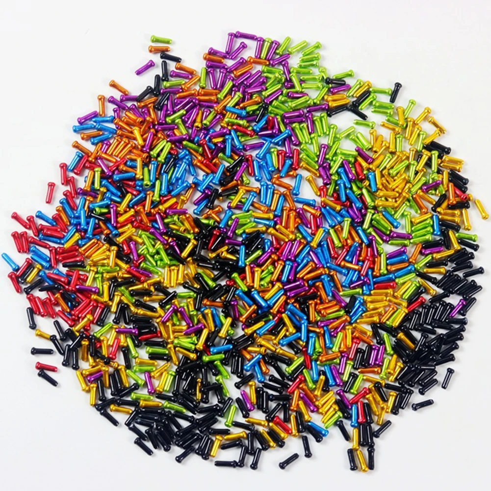 50pcs Bike Bicycle Brake Shifter Inner Cable Tips Wire End Cap Crimps For Bicycle Brake Cables And Shift Cables