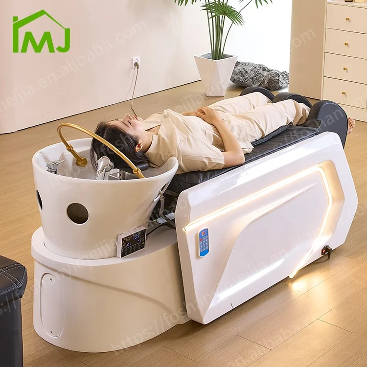 

Hair Salon Washing Chair Thai Massage Shampoo Sink Modern Electric Head Spa Bed