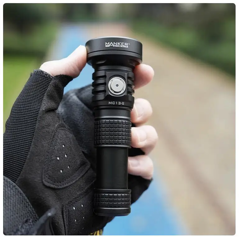 Manker MC13 II 2000 Lumens 600 Meters USB Type-C Rechargeable Flashlight SFT40 LED With Power Indicator EDC Torch
