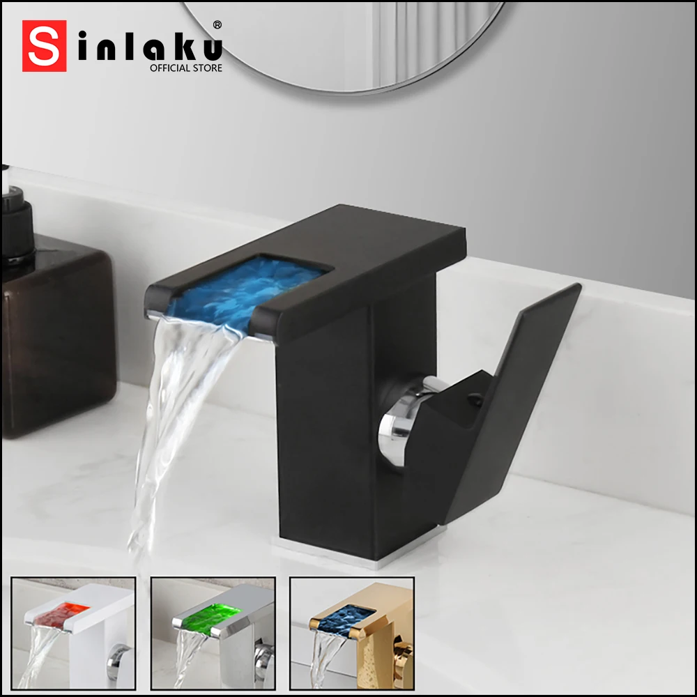 sinlaku-matte-black-square-led-waterfall-faucet-modern-single-hole-bathroom-vanity-sink-mixer-tap-hydraulic-power-basin-taps