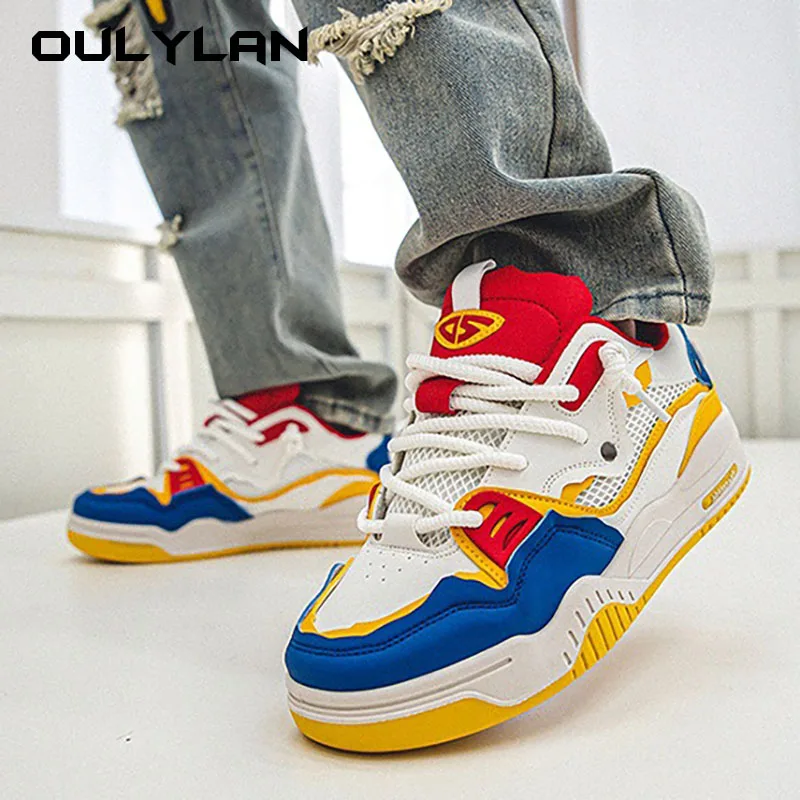 Mens Shoes Increase Non-slip Design Sense Bread Fashion Board Shoes Skateboard Shoes Non-slip Casual Lace-up Sneakers