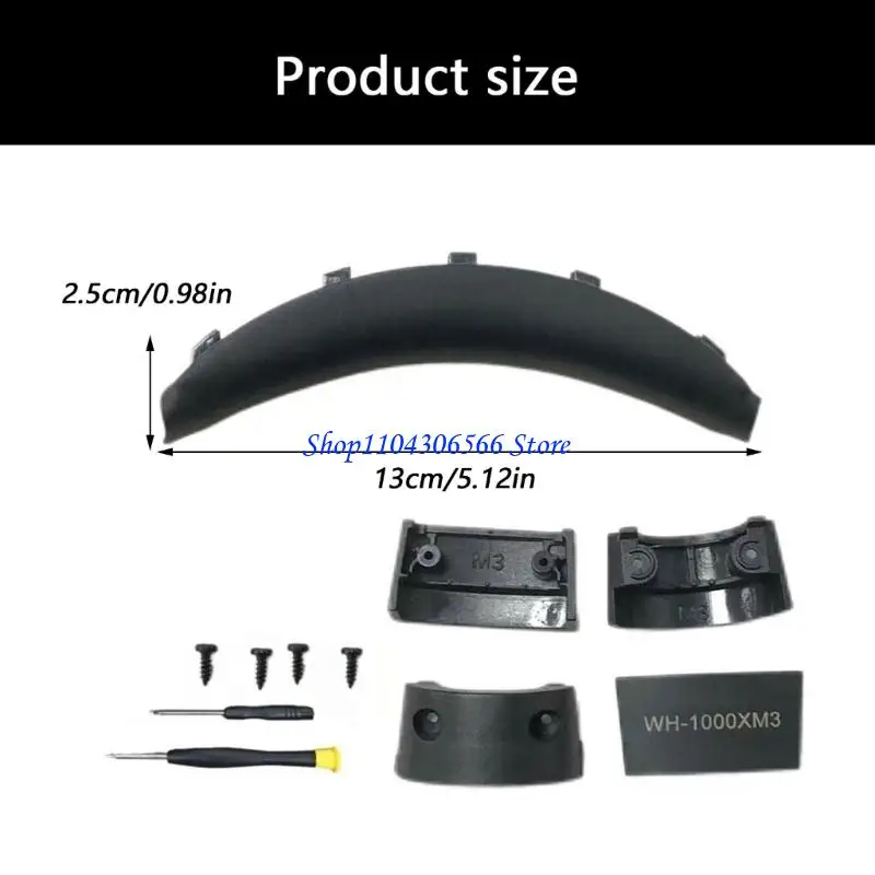02DD Replacement Headband Cushion Pad Soft Protein Surfaces Durability Construction Perfect Fit for WH1000XM3 Earphone