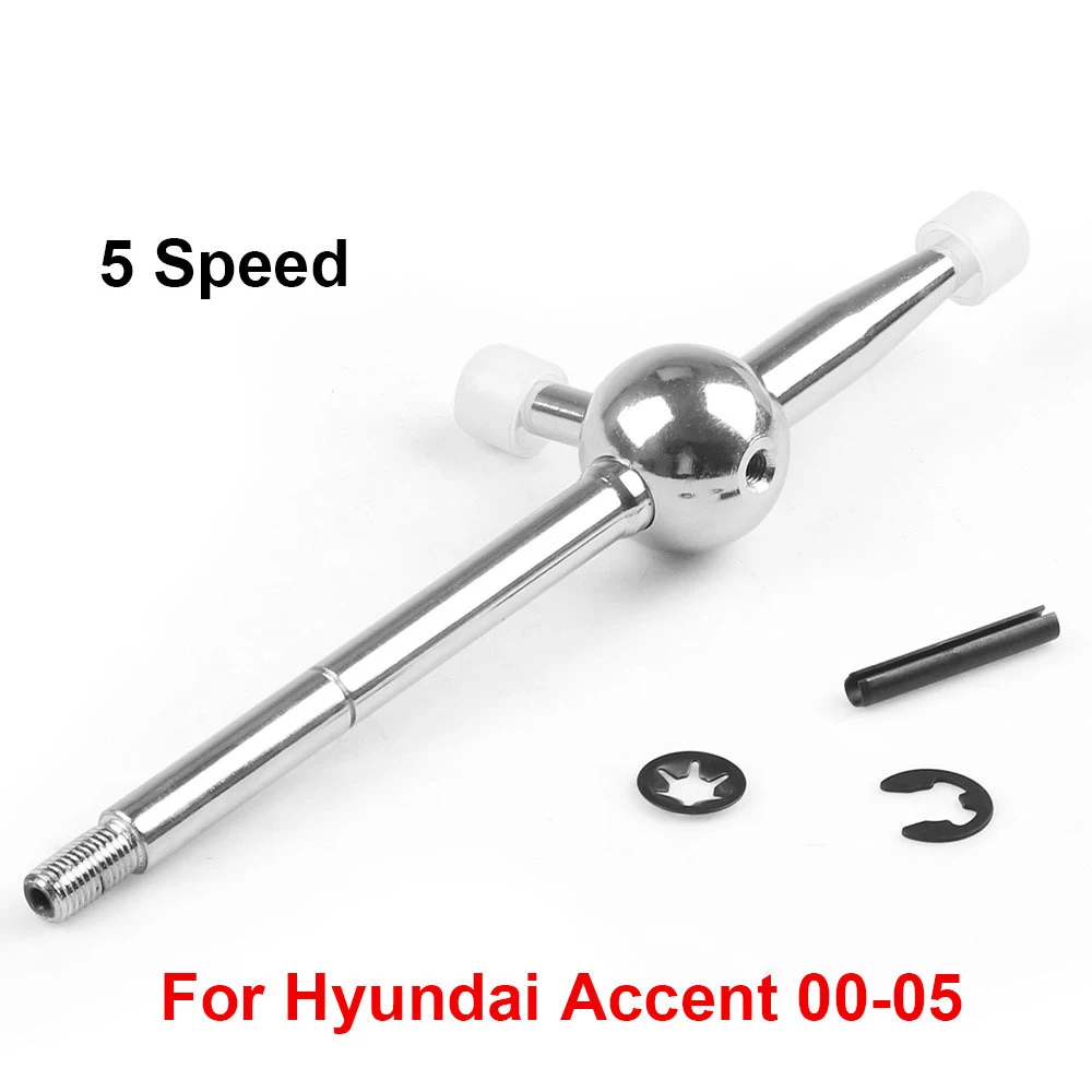 Fit for Hyundai Accent 00-05 5-Speed Manual/Standard Chrome Short Shifter