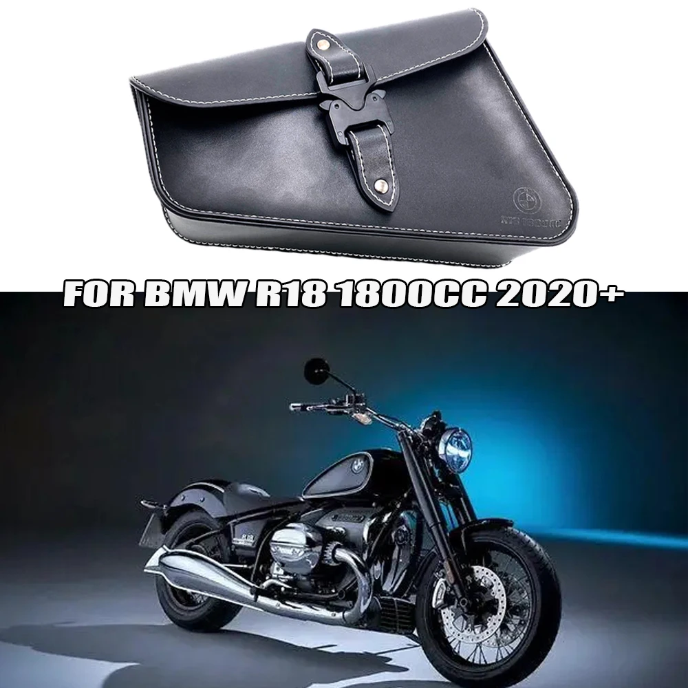 

Motorcycle side bag Frame bag Cow leather bag Retro tough guy bag for BMW R18 1800cc 2020 2021