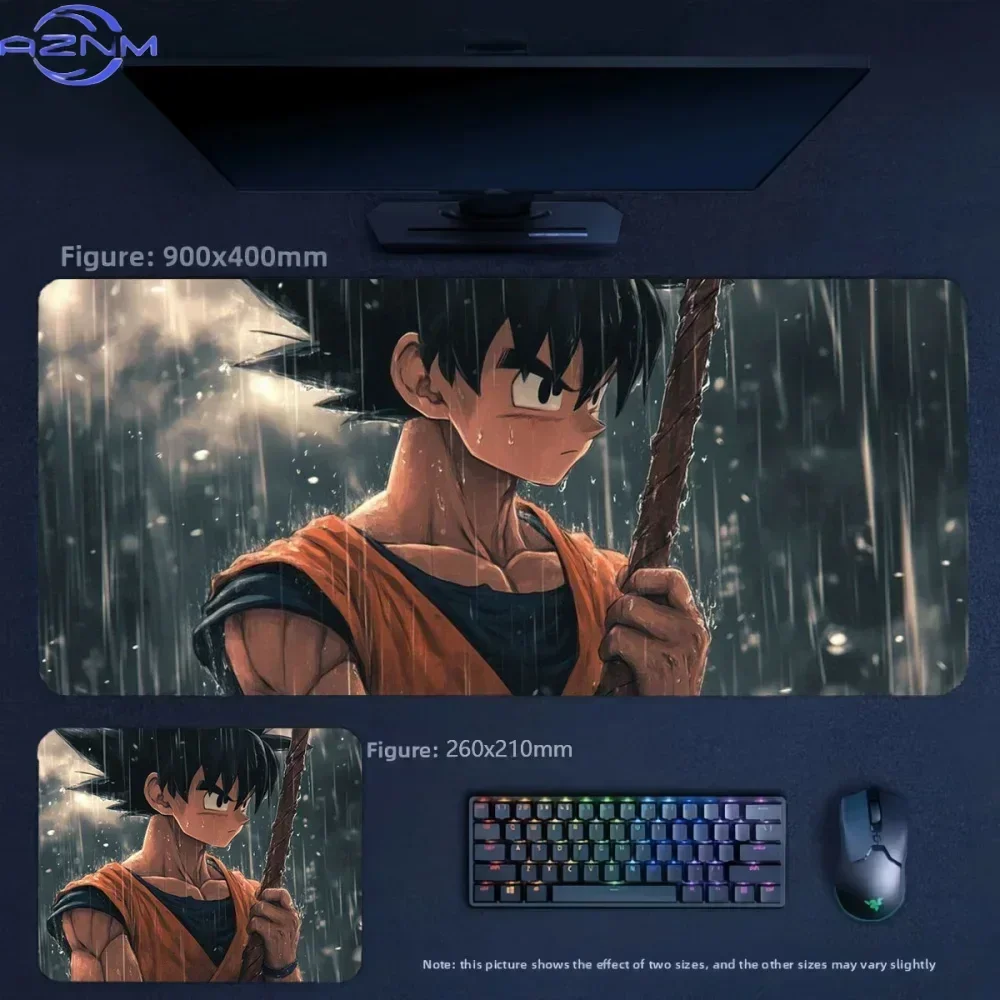 Anime Warrior Characters Red Background Group Print Mouse Pad, Rubber Non-Slip Base, Smooth Surface for Gaming and Office Deskto