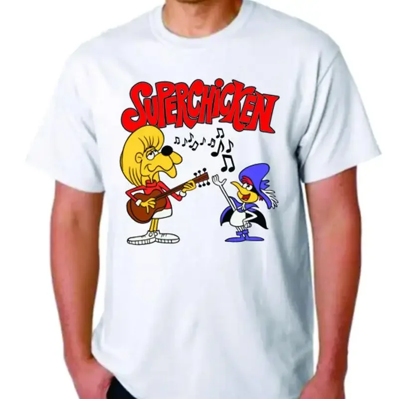 Super Chicken Fred Sing T Shirt Cartoon Jay Ward Hanna Barbera Tee