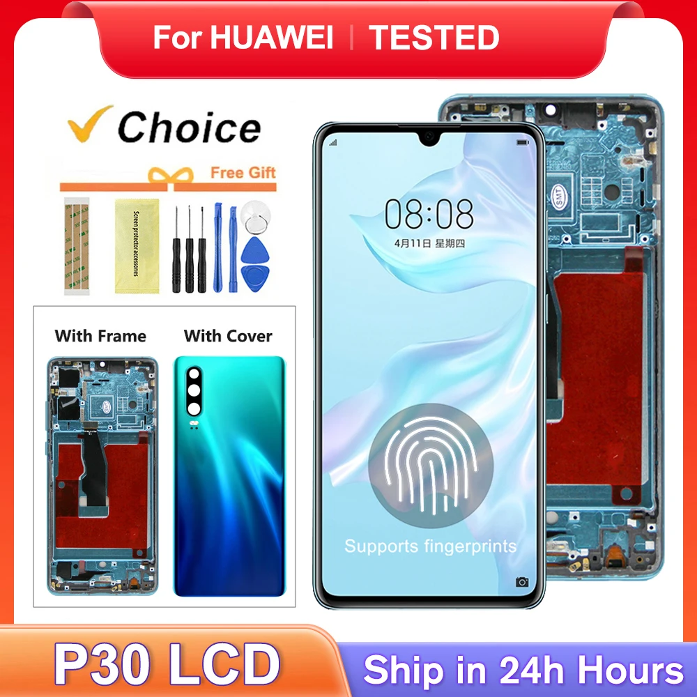 P30 para HUAWEI 6,1 ''para ELE-L29 ELE-L09 AL00 TL00 ELE-L04 pantalla LCD reemplazo del ensamblaje del digitalizador de pantalla táctil