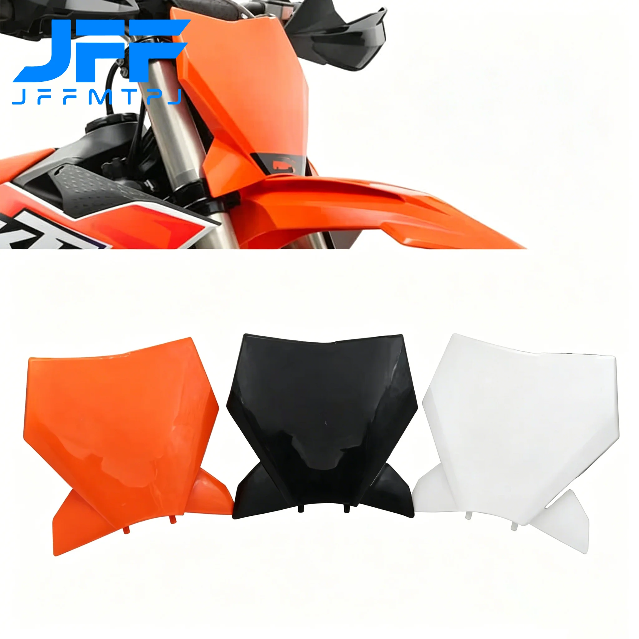 Motorcycle Front Number Plate Plastic Cover For KTM SX SXF XC XCF XCW XCFW EXC EXCF 125-500cc 2023-2024 Universal Racing Parts