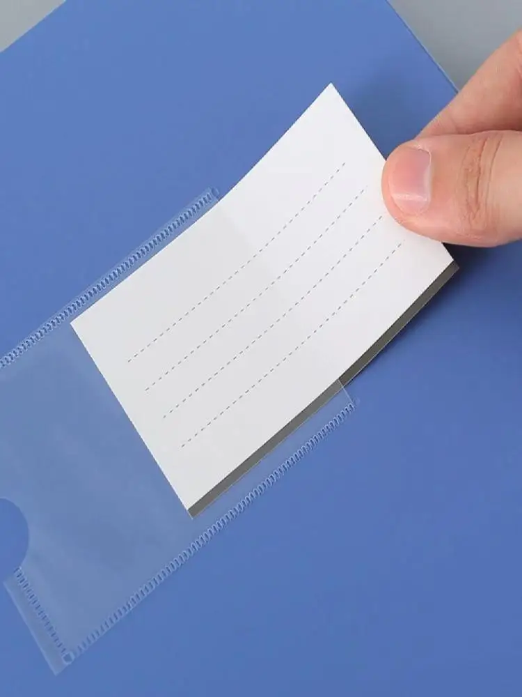 Classeur multifonctionnel A4 noir bleu, boîte de rangement en papier épais anti-poussière, étui à documents en plastique PP pour reçus