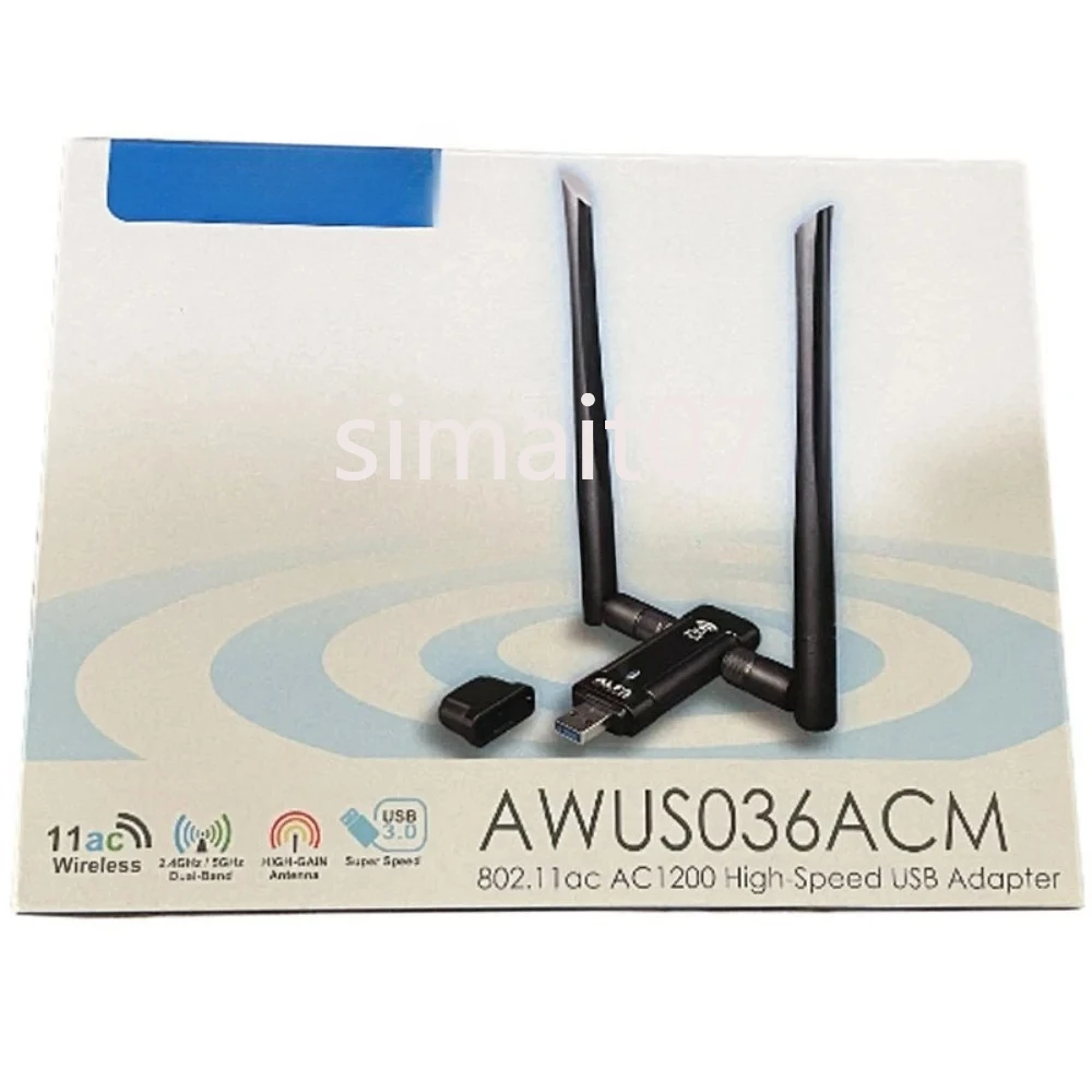 صنع في تايوان، ALFA AWUS036ACM MT7612 Linux Kali Linux Raspberry Pi Win11