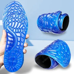 2 sides available Silicone Gel Massaging Orthopedic Insole Soft Sport Shoe Insole Foot Care For Feet Shoes Sole Shock Absorption