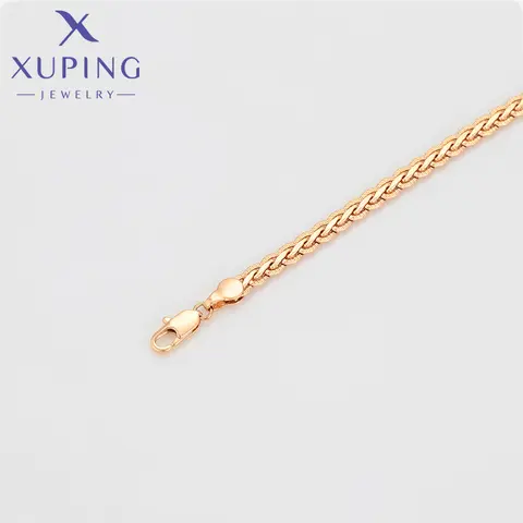Xuping Smycken Mode Ny Ankomst Enkelt Trendigt 19,5 cm Kopparlegering Damarmband med Guldfärg X001075015 6 best sales Xuping smycken i rostfritt stål - №3
