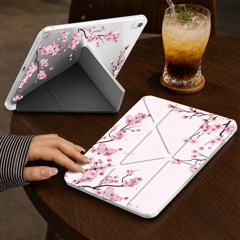 capa-com-suporte-dobravel-em-y-para-ipad-11-a16-7-8-9-102-pro-97-air-1-2-pro-105-air-4-5-air-8-11-m2-m3-m4-mini-6-7-parte-traseira-em-acrilico-transparente