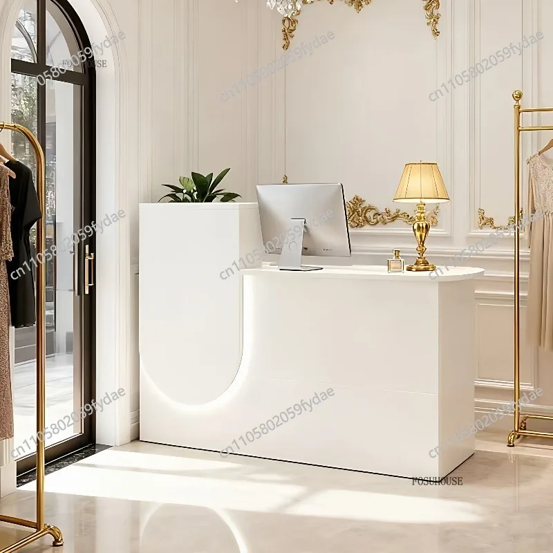 Modern Office Reception Desk Counter Supermarket Shop Clothing Store Bar Counter Beauty Salon Barber Shop Hair Salon Cashier d