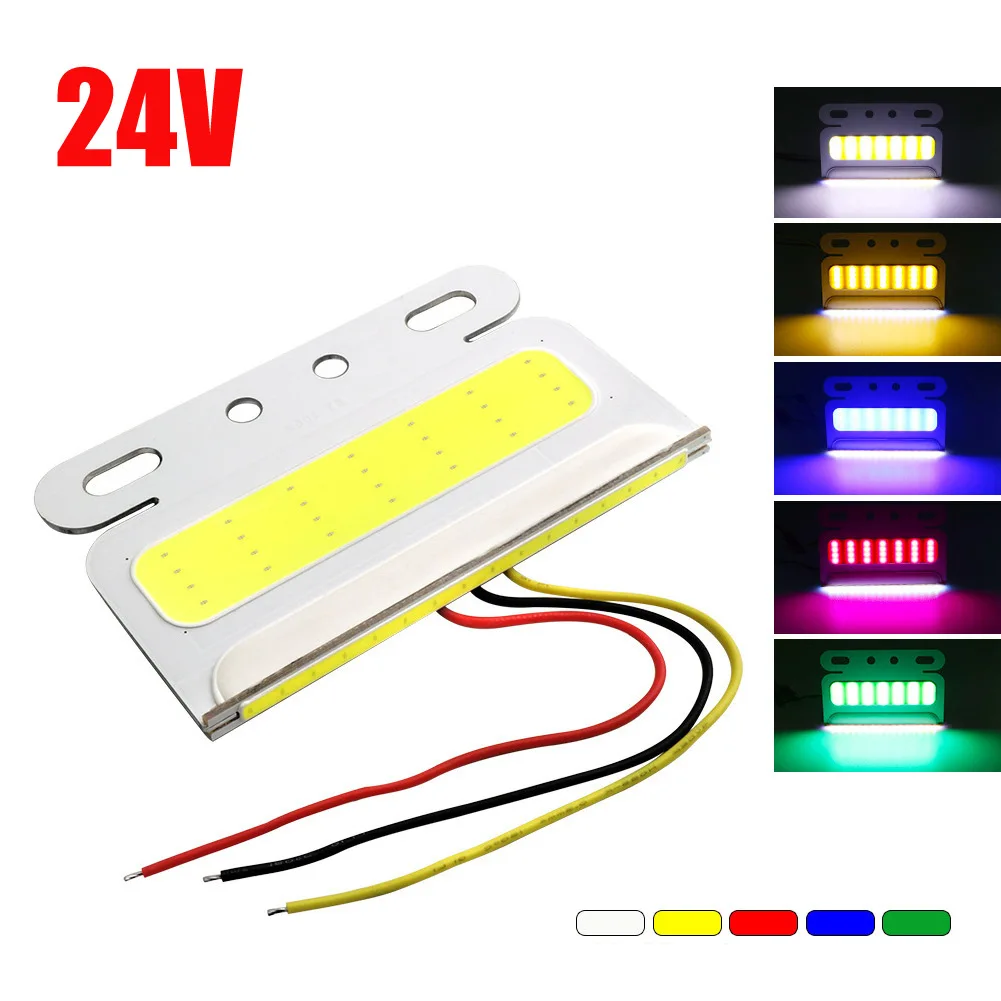 1Pcs Truck COB Side Light 24V LED Super Bright Signal Lamp LED Turning Lights Marker Lamp Car Accessories