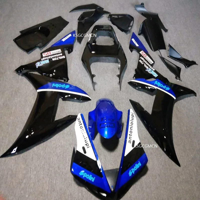 OH - Top-rated Motorcycle Fairing kit for YAMAHA YZFR1 02 03 YZF R1 2002 2003 YZF1000 yzfr1 ABS Blue black Fairings set