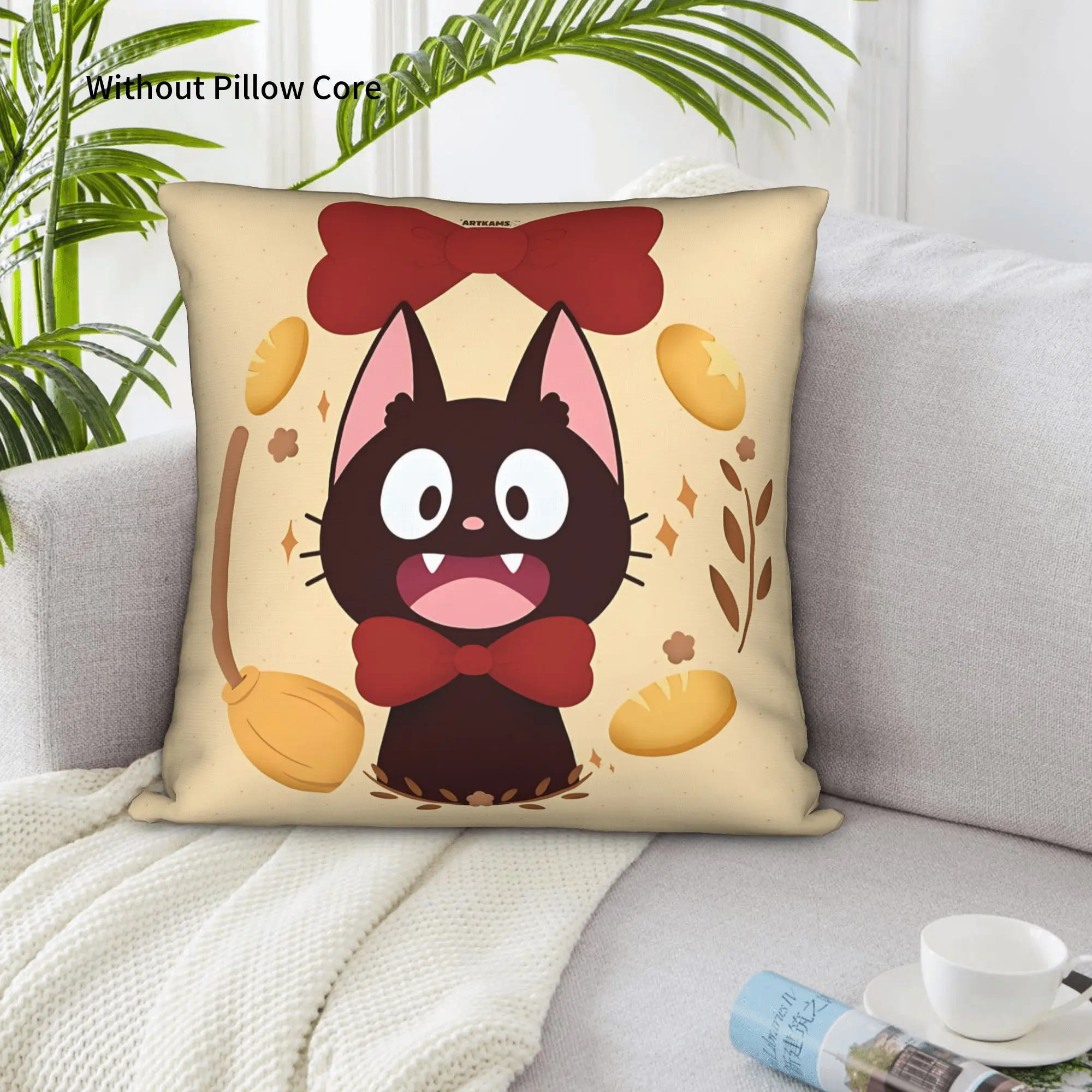 1PC Anime Kiki’s Delivery Service Pillow Case Home Decor Items Double-Sided Printing  Sofa Cushion Bedroom Bedside Pillow