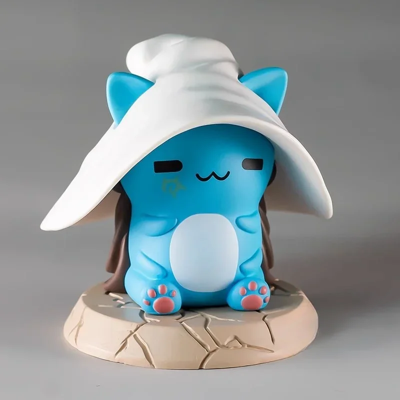 Bonito Elden Anime Figurines, Gato Kawaii Capoo, Figuras Kawaii, Decoração da sala, Ornamento, Decoração do carro